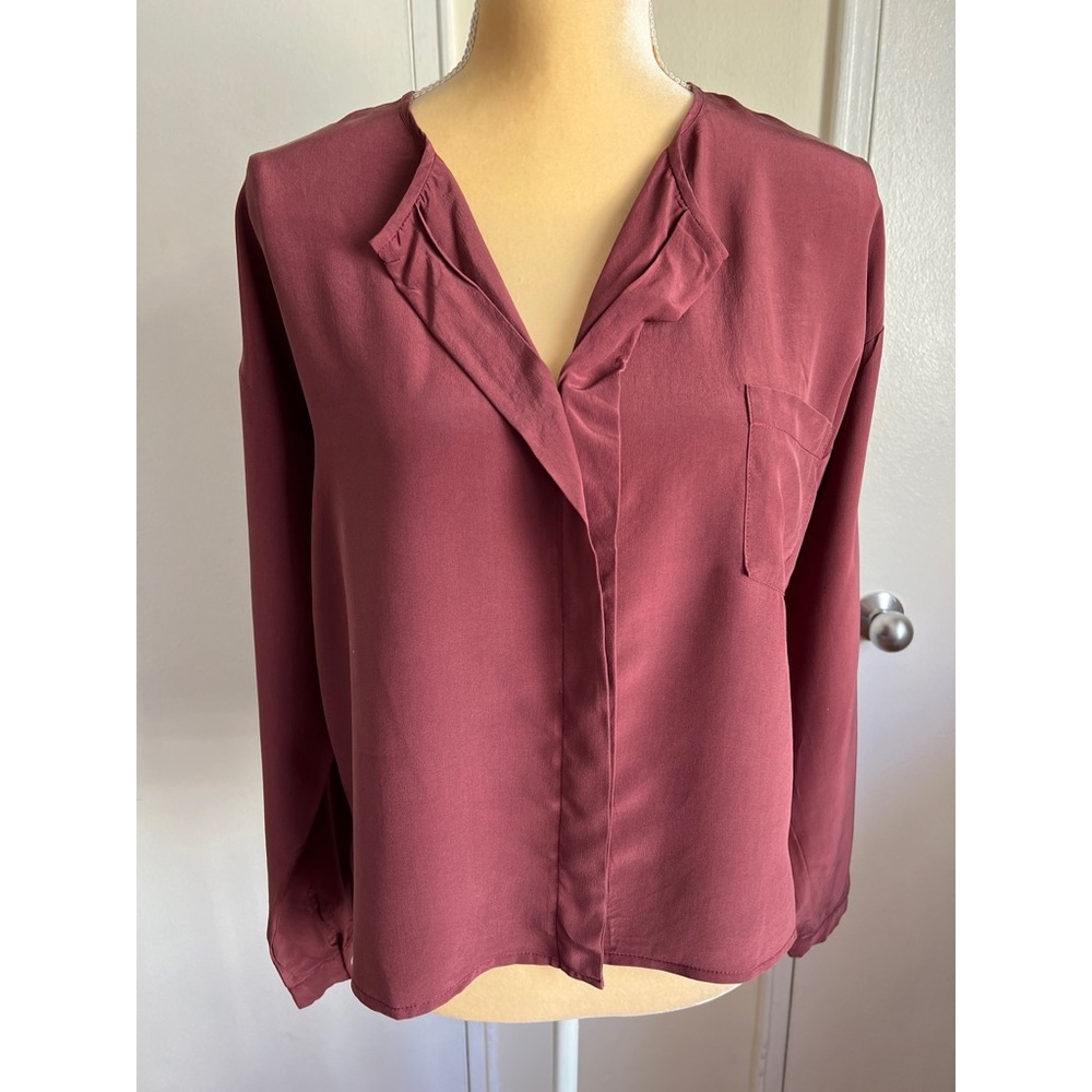 Bespoke silk blouse made in Hong Kong.